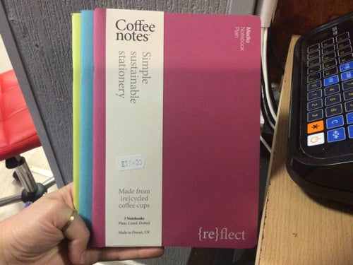 Medio Notebook Plain Pack of Three with colorful covers and eco-friendly design.