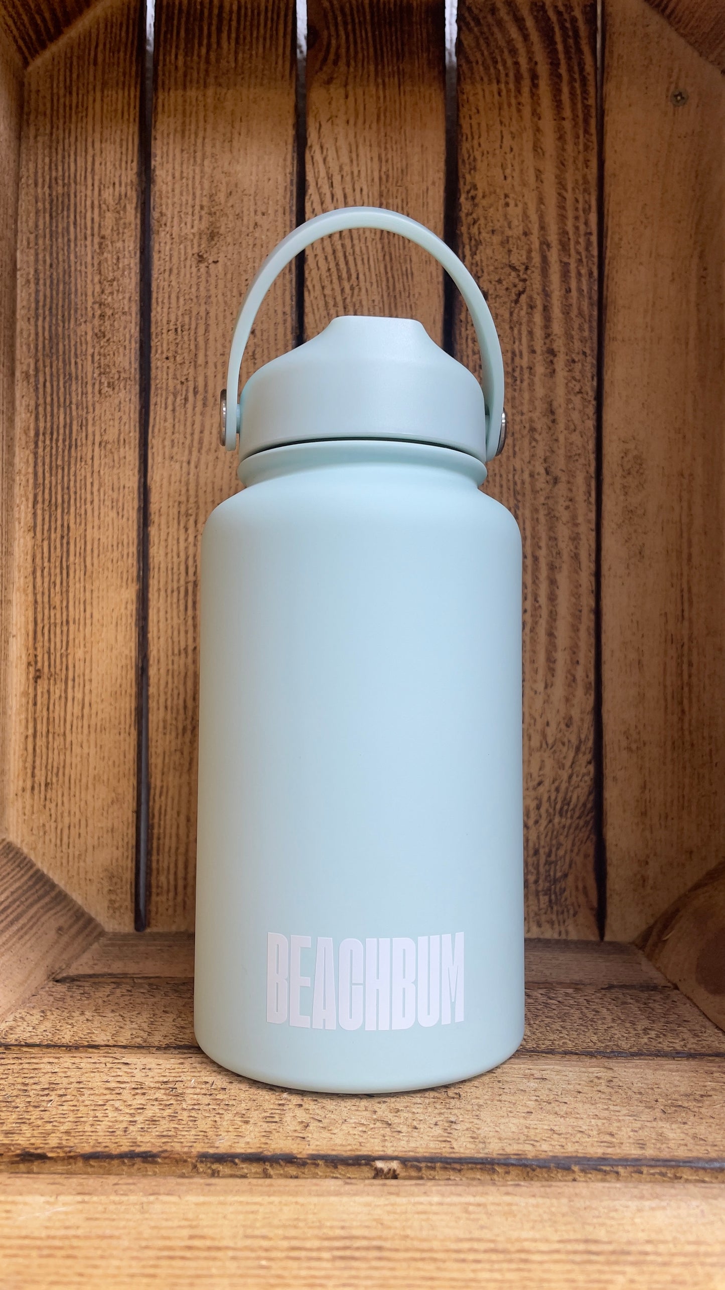 BEACHBUM Insulated Aluminium Bottle with straw, 650ml, 1L