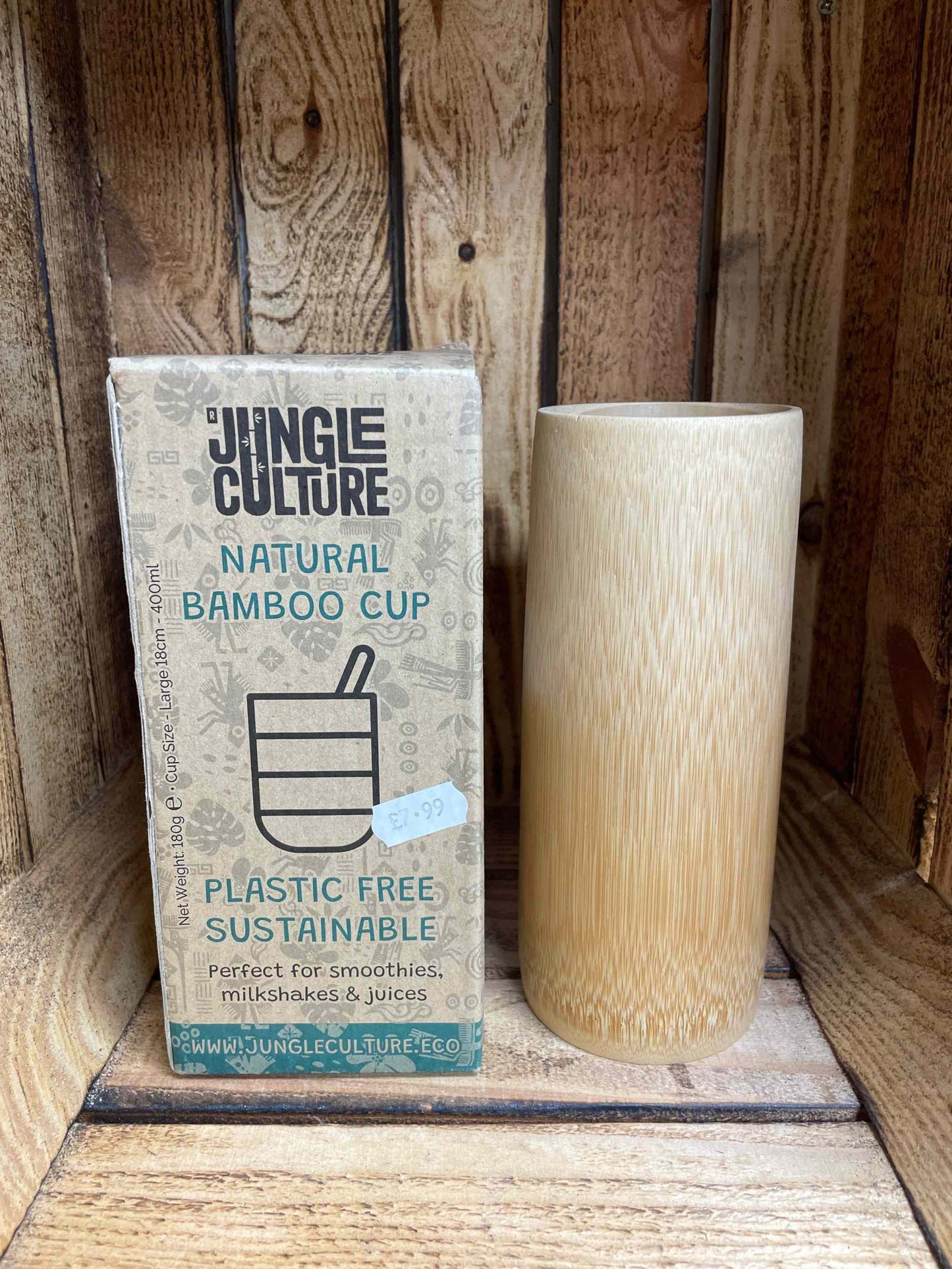 Eco-friendly bamboo cups for sustainable drinkware.