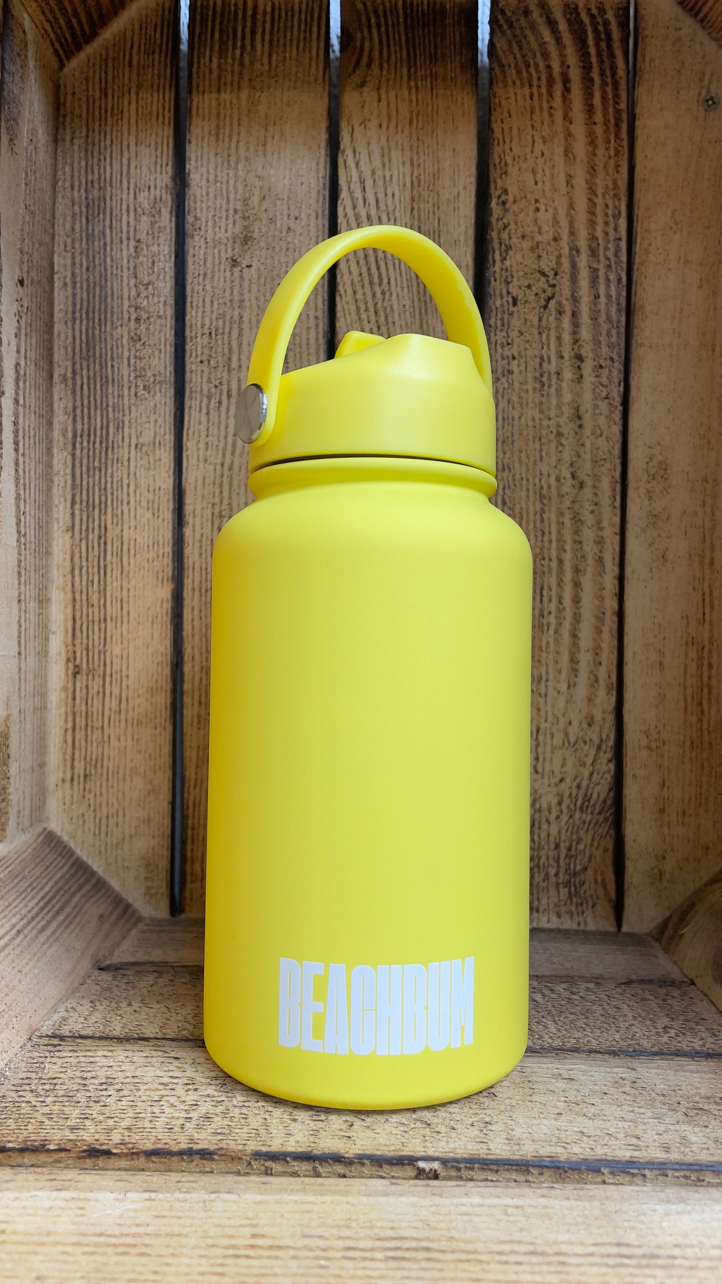 BEACHBUM Insulated Aluminium Bottle with straw, 650ml, 1L