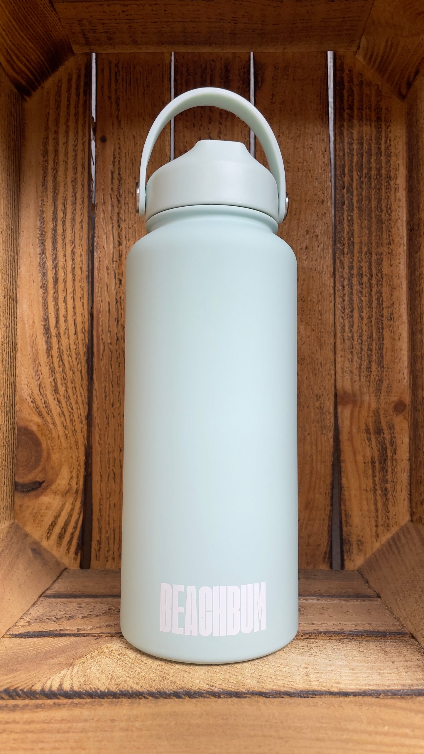 BEACHBUM Insulated Aluminium Bottle with straw, 650ml, 1L