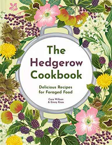 Hedgerow Cookbook cover with floral and berry illustrations.