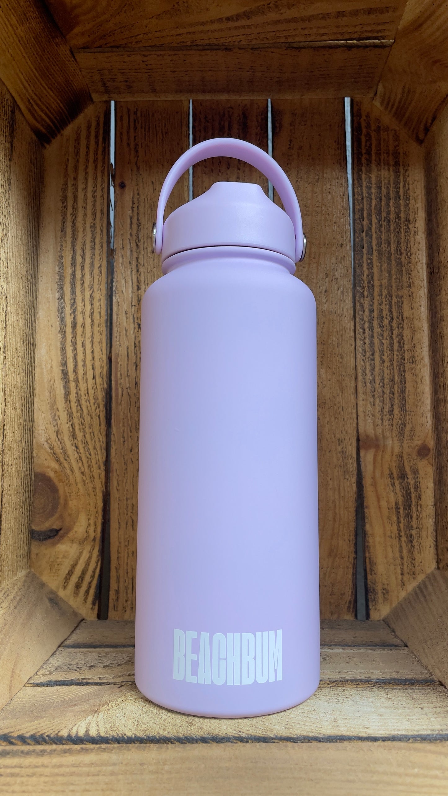 BEACHBUM Insulated Aluminium Bottle with straw, 650ml, 1L