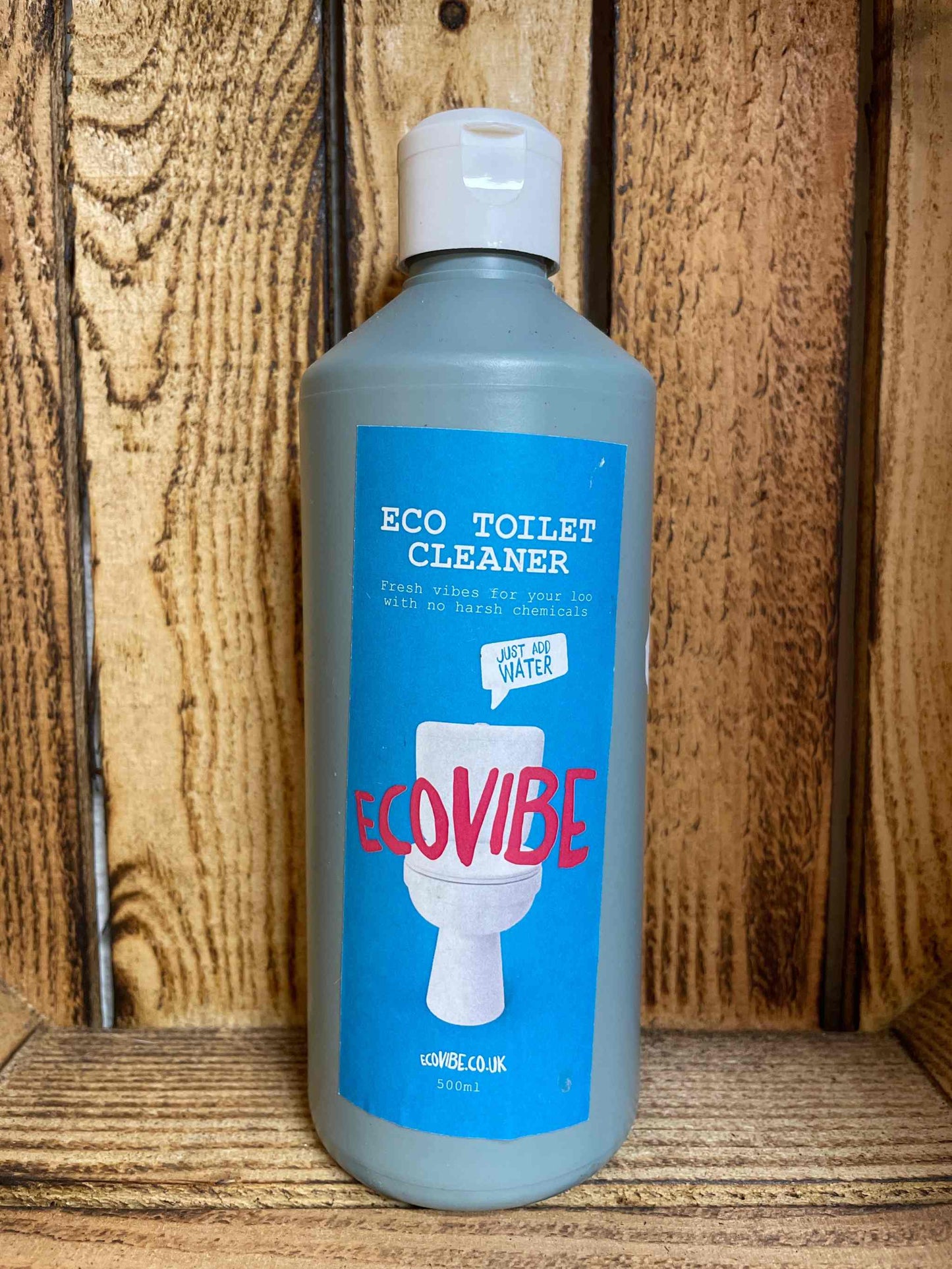 Eco-friendly Eco Vibe Eco Toilet Cleaner in biodegradable packaging for effective cleaning.