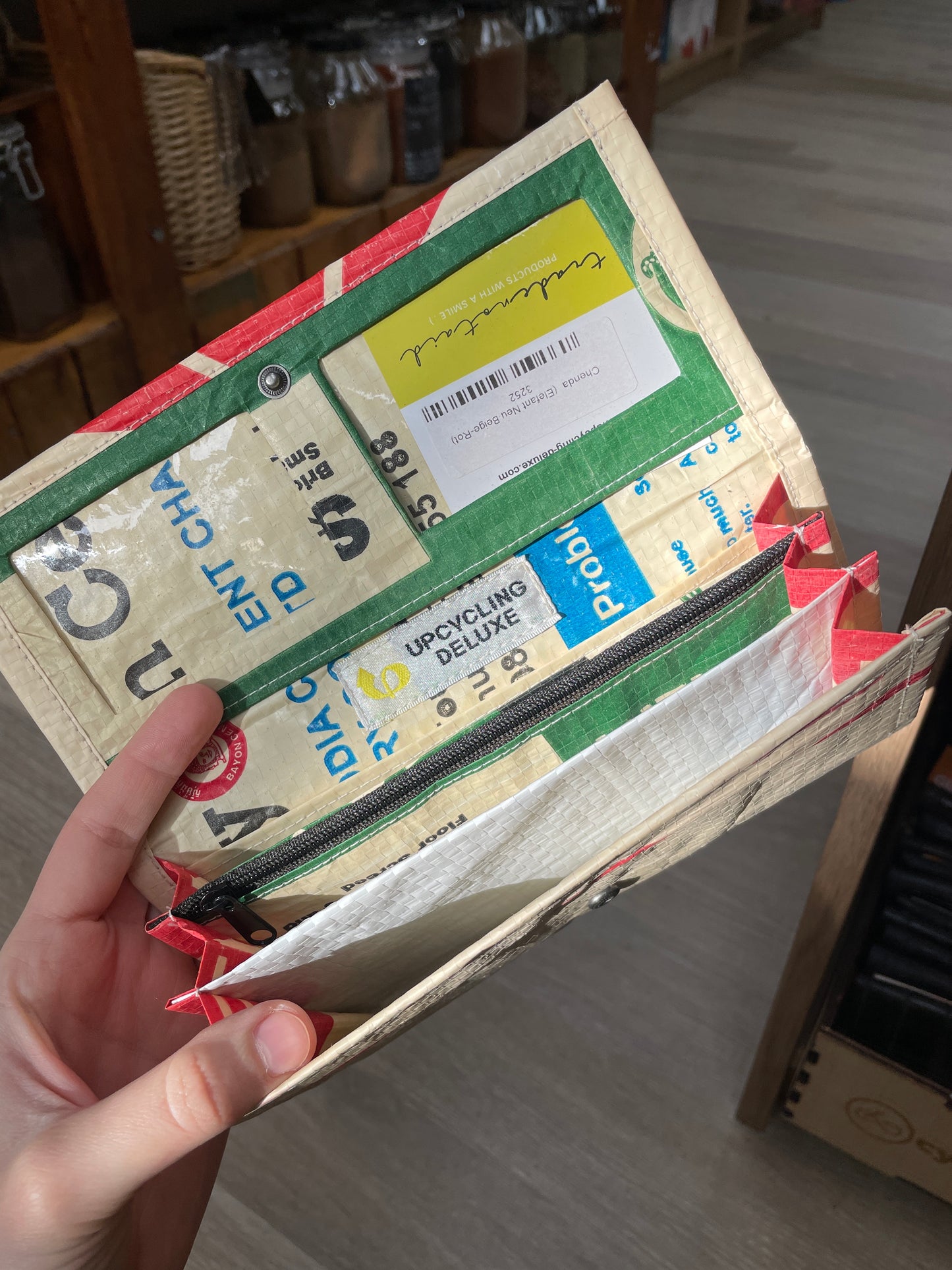 Recycled Cement Bag Purse