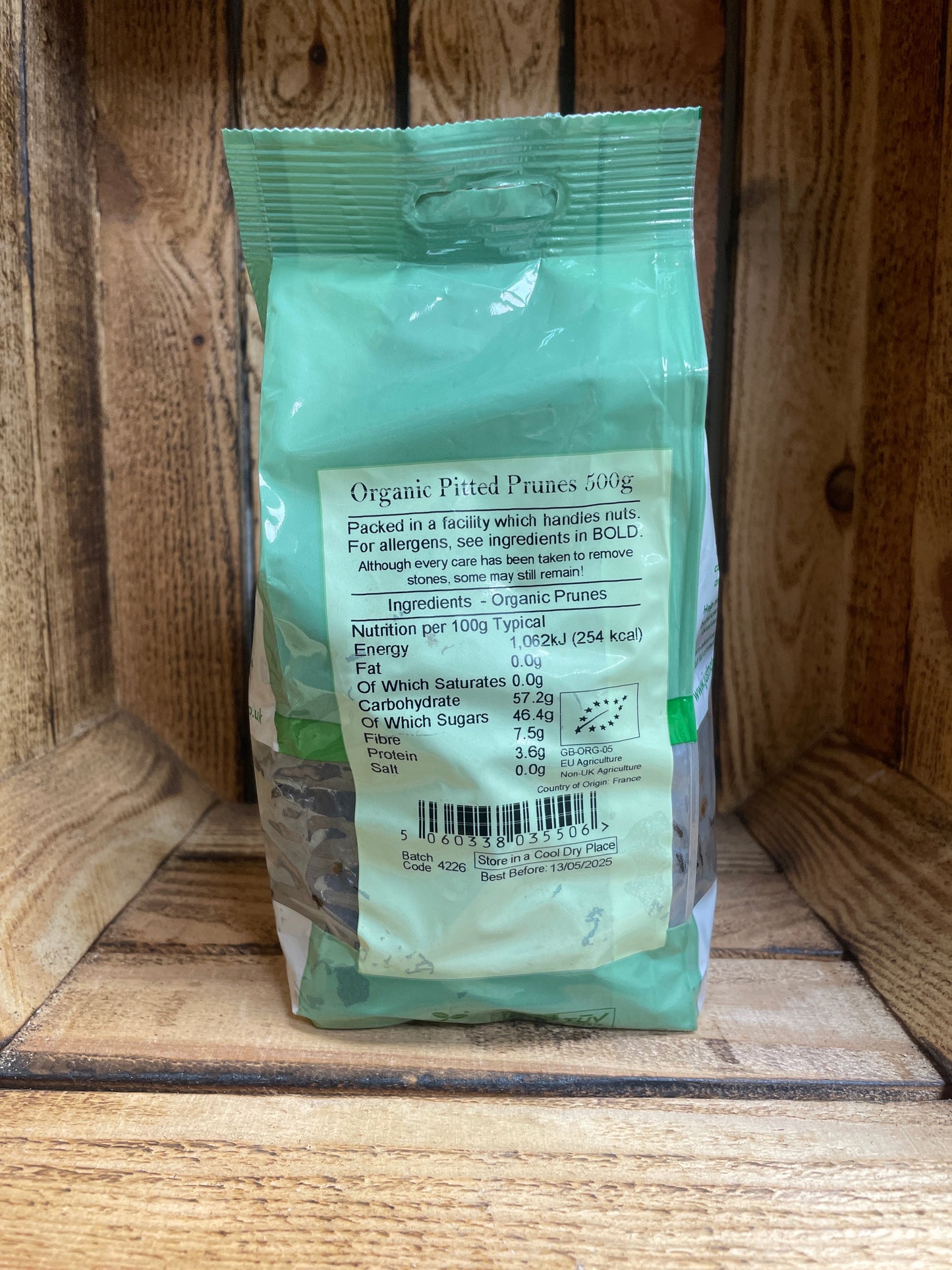 Org Pitted Prunes 500g