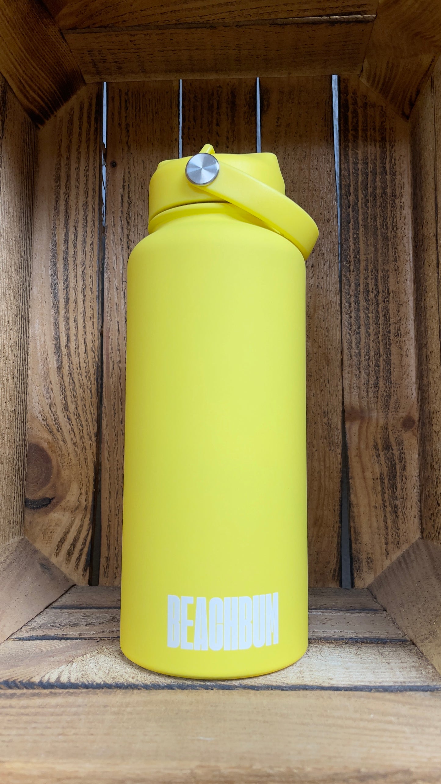 BEACHBUM Insulated Aluminium Bottle with straw, 650ml, 1L