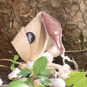 Eco-friendly dog toy Desmond the Duck, sustainable and durable pet play accessory.