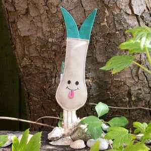 eco-friendly dog toy Lenny the Leak with sustainable design in outdoor setting