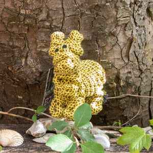 Eco tough dog toy, Lionel the Lama, durable sustainable design.