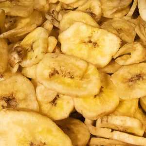 Banana Chips (100g) - crunchy, delicious snack made from natural bananas.