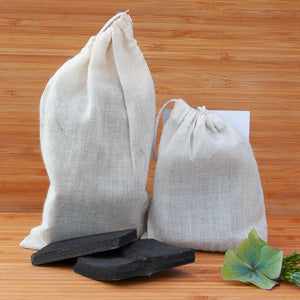 Charcoal water filters by EcoLiving in sustainable packaging.