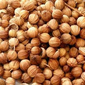 Coriander seeds 25g aromatic spice for cooking and health benefits.