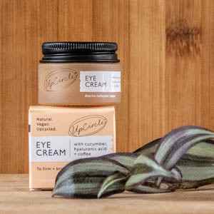 UpCircle Eye Cream with coffee oil and maple bark for dark circles and hydration