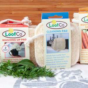 Eco-friendly Loofah Cleaning Pads by LoofCo, 2-pack.