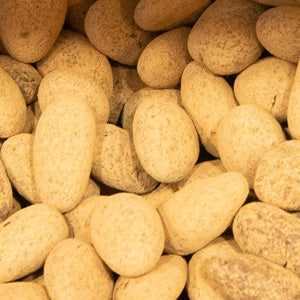 Raw chocolate almonds in a 100g pack, perfect guilt-free snacking option.