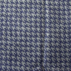 Scarf navy and grey houndstooth