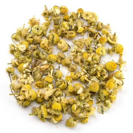 Whole chamomile flower tea leaves, 50g, calming and aromatic.