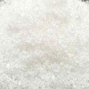 Fine organic sea salt crystals, 25g package.