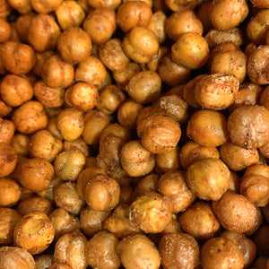 Spicy chickpeas (100g) with a crunchy texture and balanced heat seasoning.