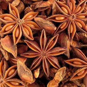 Star anise spice 25g with star-shaped pods and rich flavor.