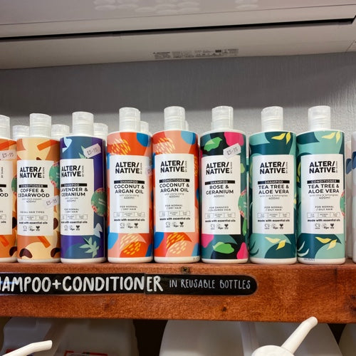 Alter/native pre filled shampoo/conditioner