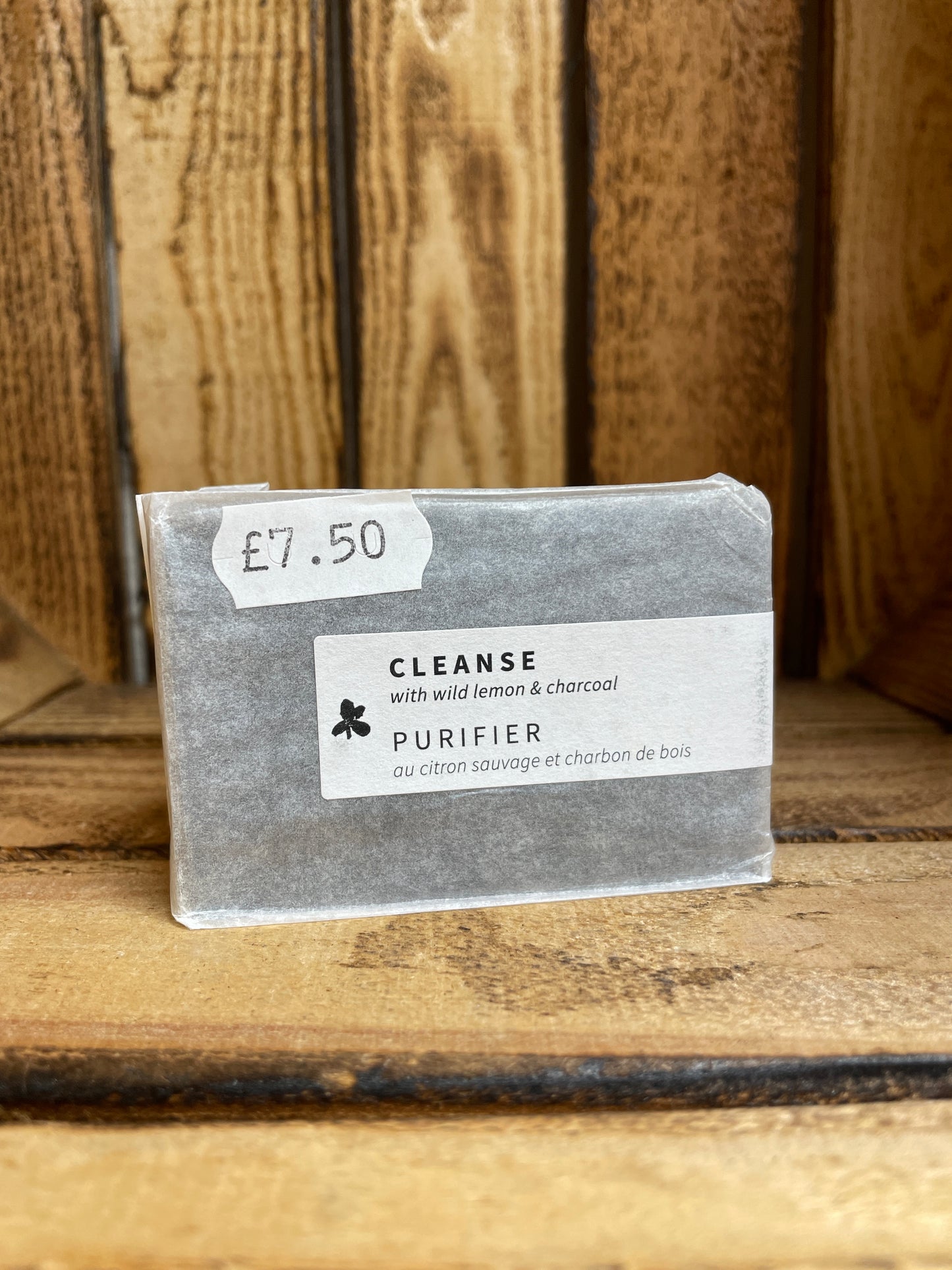 Cleanse Soap Bar, Wild Lemon & Act. Charcoal