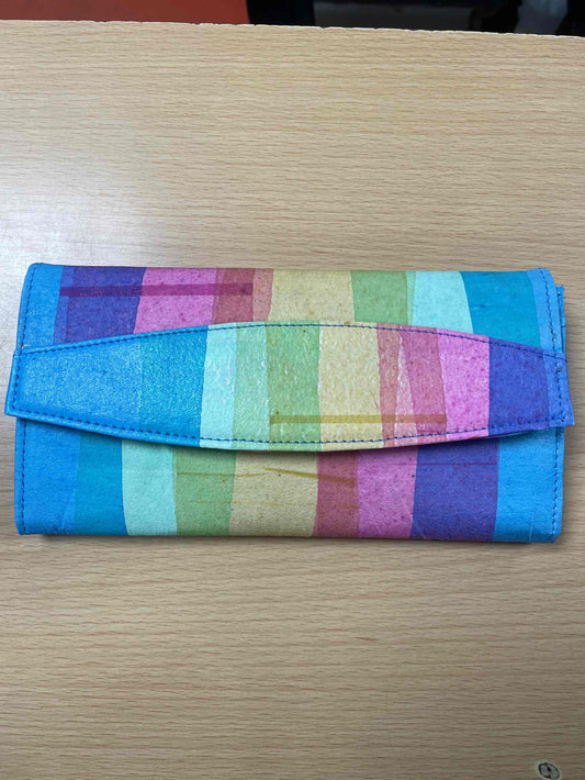 Rainbow Cluth Purse, Made From Recycled Plastic