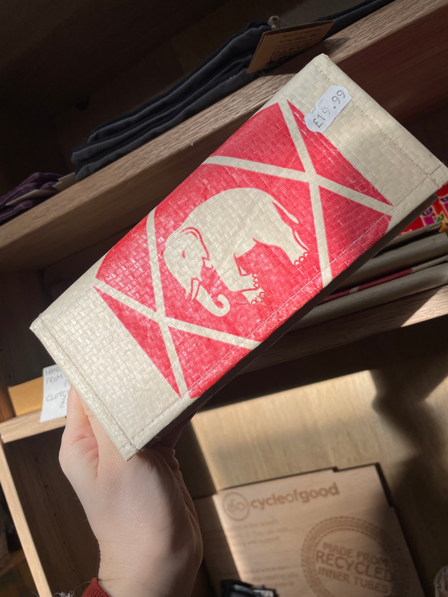 Recycled Cement Bag Purse