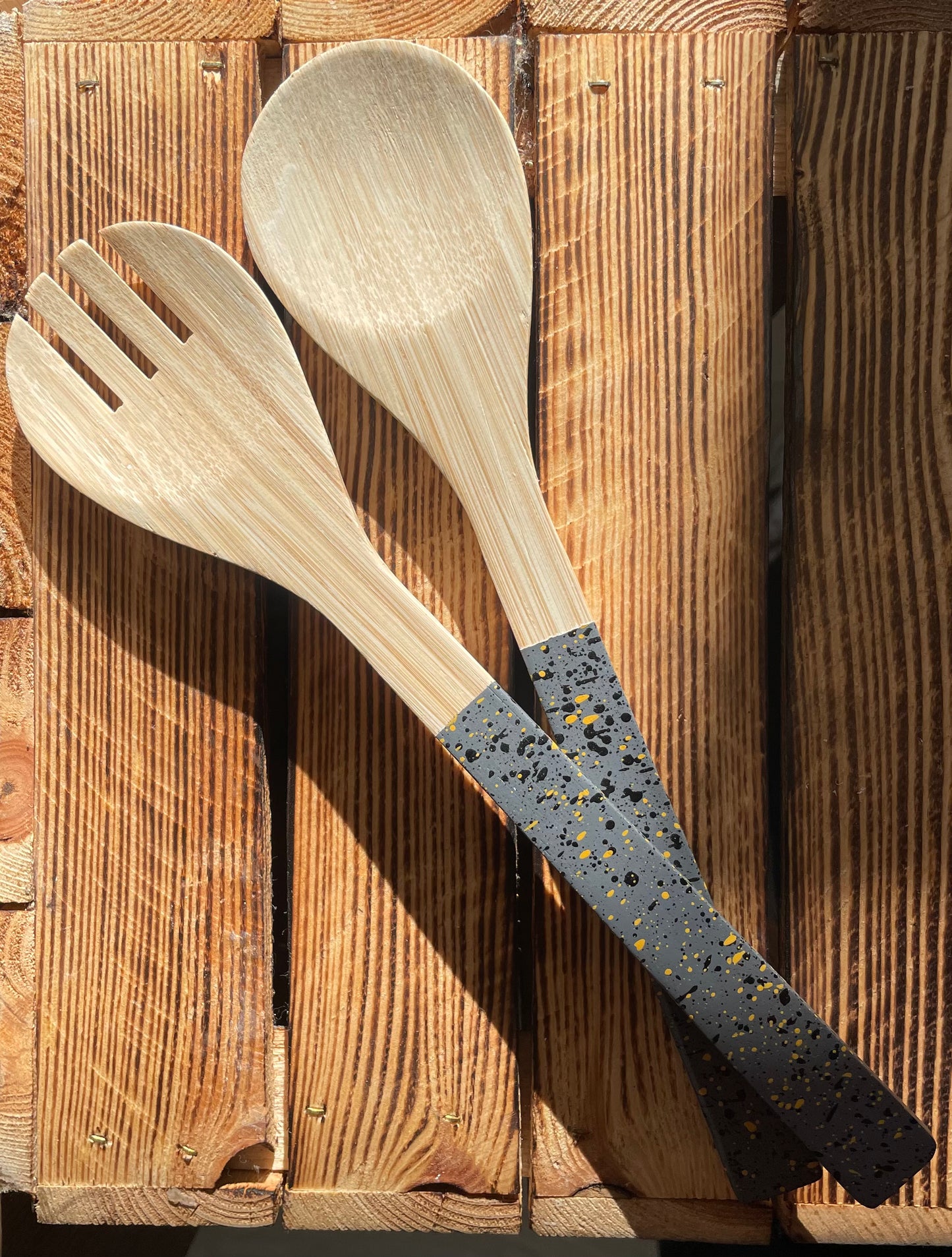 Salad Servers 2 pack Grey