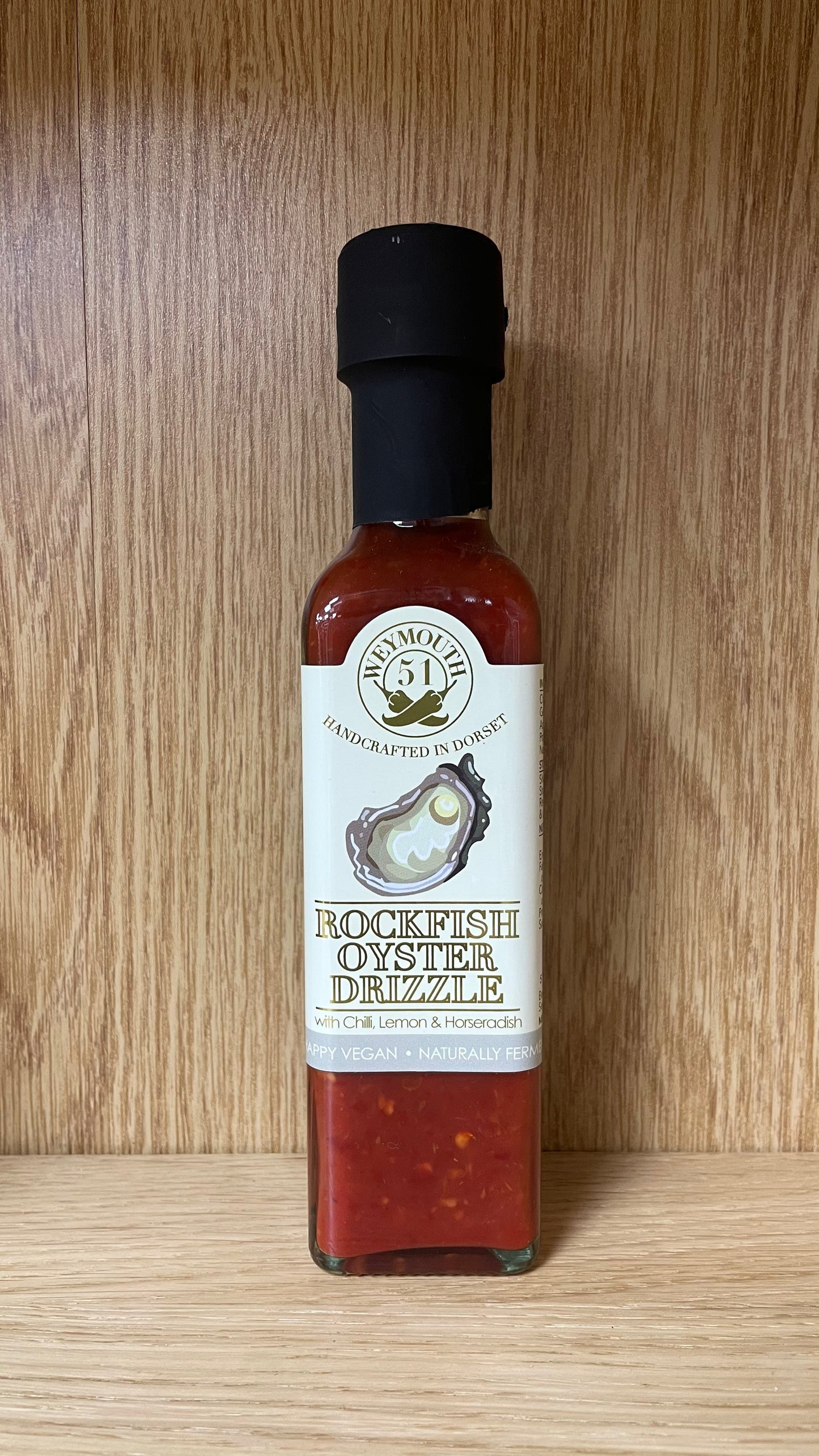 Rockfish Oyster Drizzle chilli sauce