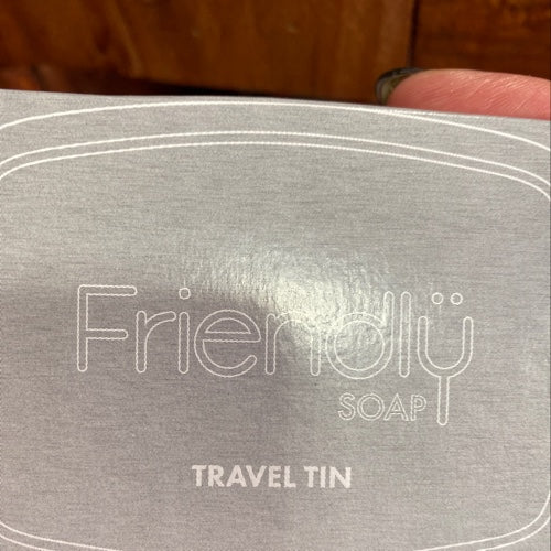 Friendly soap tin