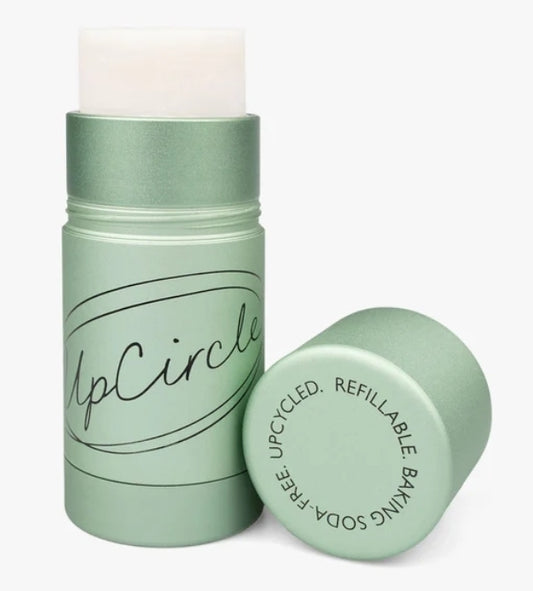 Metal refillable deodorant container with Deodorant refill cartridge in recyclable cardboard packaging, 41g, with macadamia and bergamot peel oil.