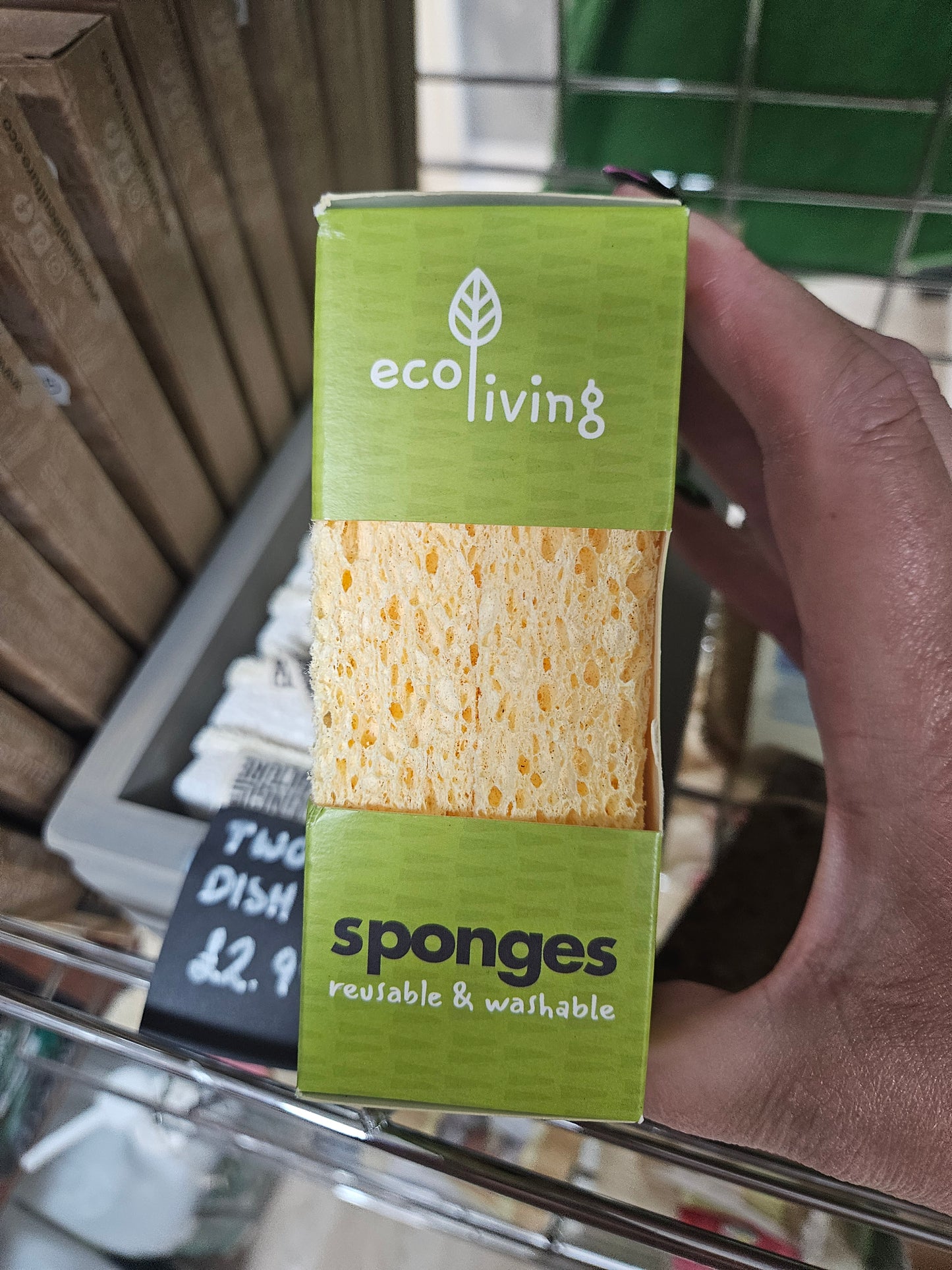 Two pack Compostable sponges.