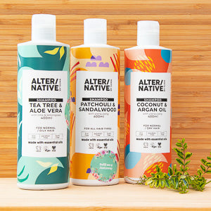 Shampoo in refillable bottles by ALTER/NATIVE