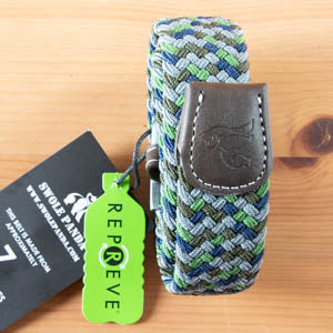 Belt navy green and grey