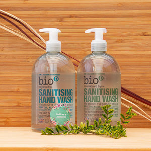 Hand wash in refillable bottles by Bio D
