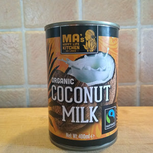 Organic and Fairtrade coconut milk by Ma's Happy Life Kitchen
