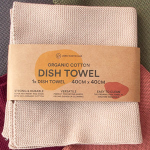 Organic cotton dish towel by Zero Waste Club