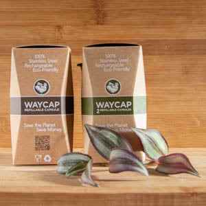 Refillable Coffee Capsules Kit with Dispenser by Waycap